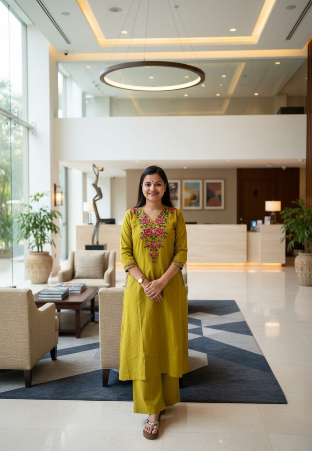 Fine Cotton fabric Coordinate set with Fully Embroidery on Yoke and Sleeves, 2 Pc. Sets