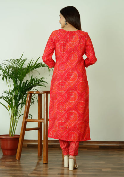 Pure Muslin Silk Fabric Heavy Hand Adda Work All Over. 3 Pc Set.