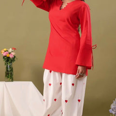 Women Regular Pure Cotton Kurti with Farshi Salwar