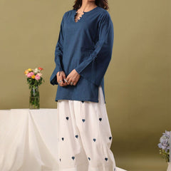 Women Regular Pure Cotton Kurti with Farshi Salwar
